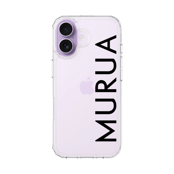 スリムプロテクションケース［ MURUA - ロゴ - Black ］