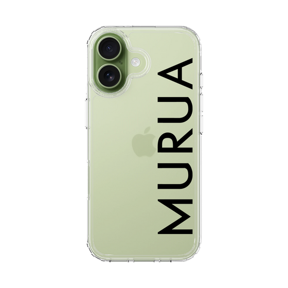 スリムプロテクションケース［ MURUA - ロゴ - Black ］