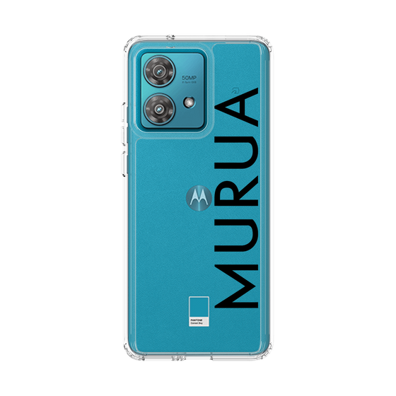 スリムプロテクションケース［ MURUA - ロゴ - Black ］