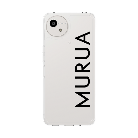 スリムプロテクションケース［ MURUA - ロゴ - Black ］