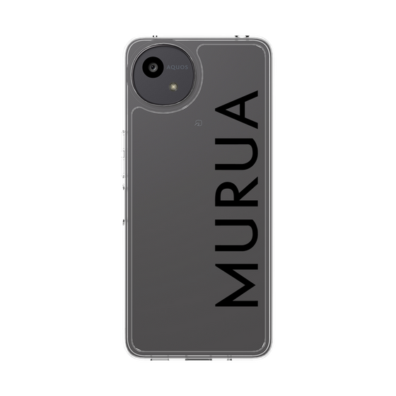 スリムプロテクションケース［ MURUA - ロゴ - Black ］