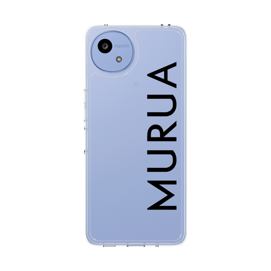 スリムプロテクションケース［ MURUA - ロゴ - Black ］