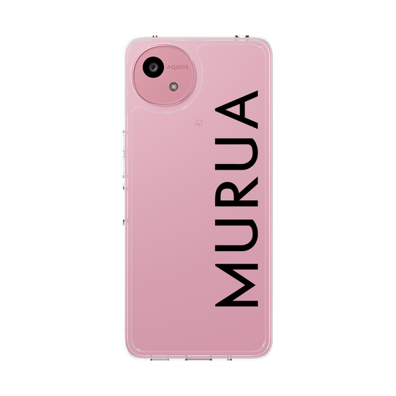 スリムプロテクションケース［ MURUA - ロゴ - Black ］