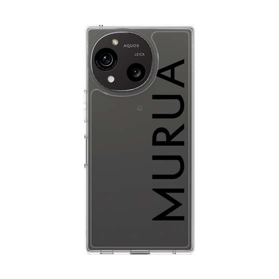 スリムプロテクションケース［ MURUA - ロゴ - Black ］