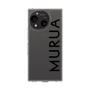 スリムプロテクションケース［ MURUA - ロゴ - Black ］