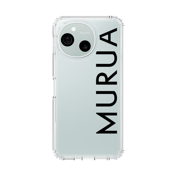 スリムプロテクションケース［ MURUA - ロゴ - Black ］