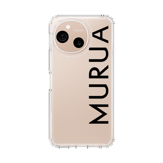 スリムプロテクションケース［ MURUA - ロゴ - Black ］