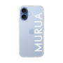 スリムプロテクションケース［ MURUA - ロゴ - White ］