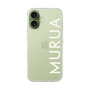 スリムプロテクションケース［ MURUA - ロゴ - White ］