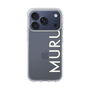 スリムプロテクションケース［ MURUA - ロゴ - White ］
