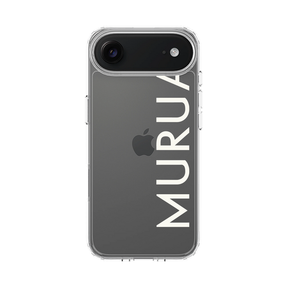 スリムプロテクションケース［ MURUA - ロゴ - White ］