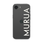 スリムプロテクションケース［ MURUA - ロゴ - White ］