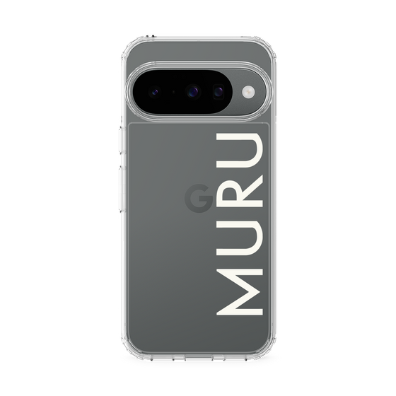 スリムプロテクションケース［ MURUA - ロゴ - White ］
