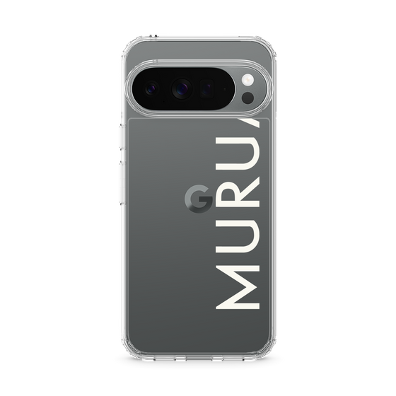 スリムプロテクションケース［ MURUA - ロゴ - White ］