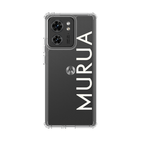 スリムプロテクションケース［ MURUA - ロゴ - White ］