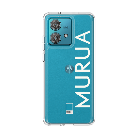 スリムプロテクションケース［ MURUA - ロゴ - White ］