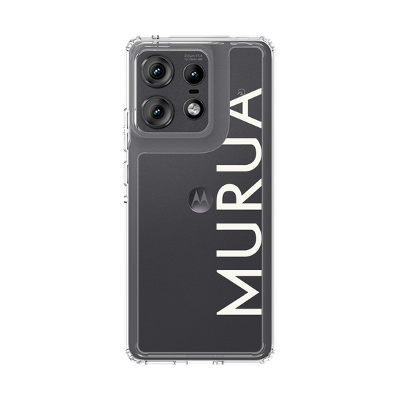 スリムプロテクションケース［ MURUA - ロゴ - White ］