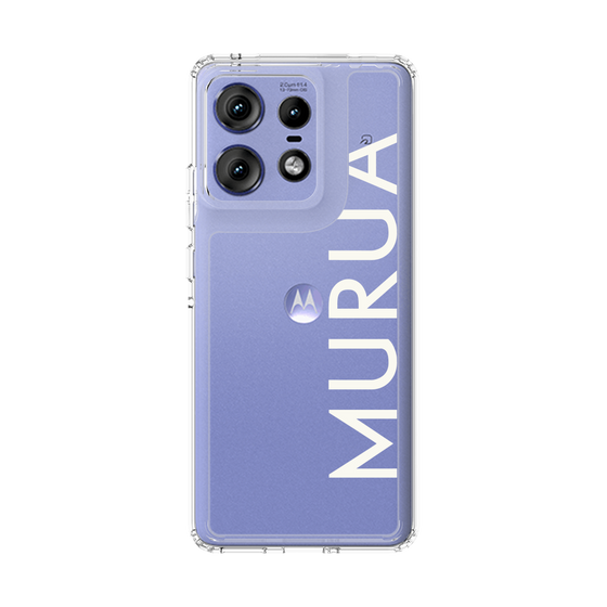 スリムプロテクションケース［ MURUA - ロゴ - White ］