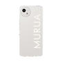 スリムプロテクションケース［ MURUA - ロゴ - White ］
