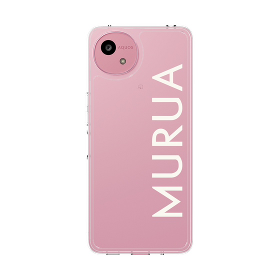 スリムプロテクションケース［ MURUA - ロゴ - White ］