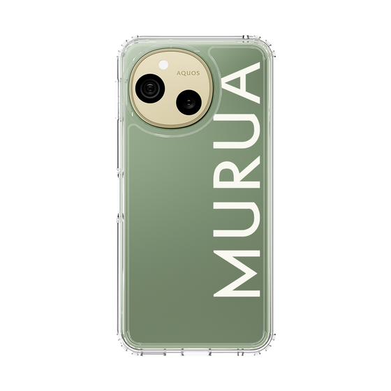 スリムプロテクションケース［ MURUA - ロゴ - White ］