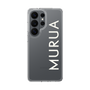 スリムプロテクションケース［ MURUA - ロゴ - White ］