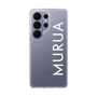 スリムプロテクションケース［ MURUA - ロゴ - White ］