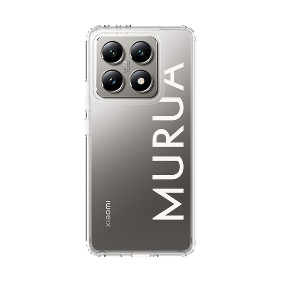 スリムプロテクションケース［ MURUA - ロゴ - White ］