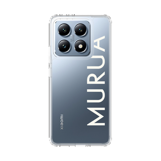 スリムプロテクションケース［ MURUA - ロゴ - White ］