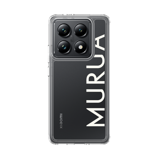 スリムプロテクションケース［ MURUA - ロゴ - White ］