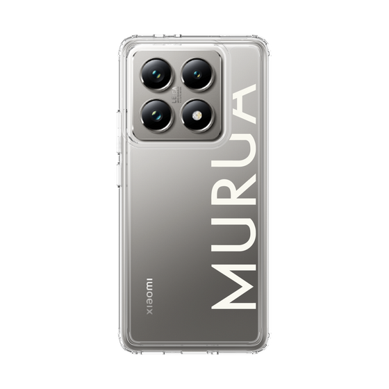 スリムプロテクションケース［ MURUA - ロゴ - White ］