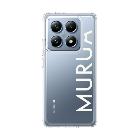 スリムプロテクションケース［ MURUA - ロゴ - White ］