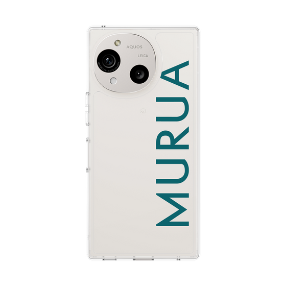 スリムプロテクションケース［ MURUA - ロゴ - Green ］