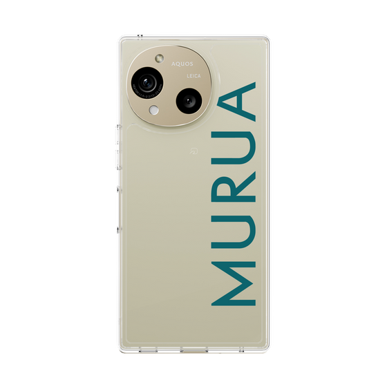 スリムプロテクションケース［ MURUA - ロゴ - Green ］