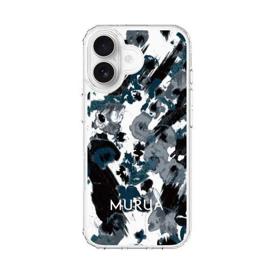 スリムプロテクションケース［ MURUA - アートプリント - Black × White ］
