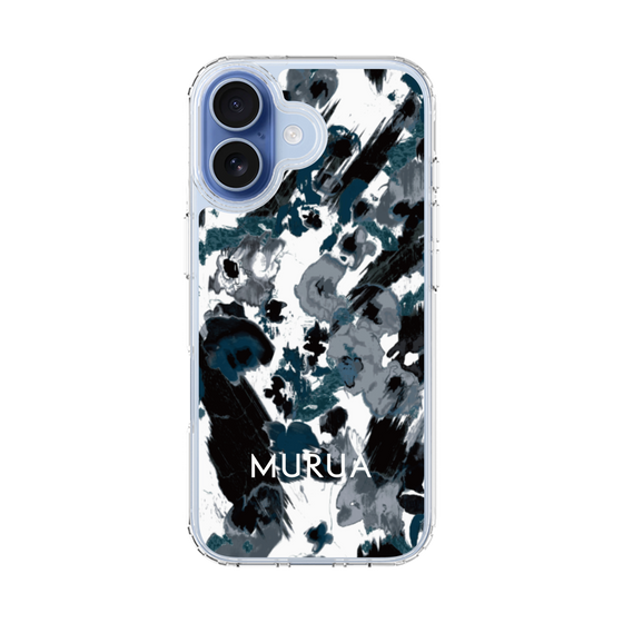 スリムプロテクションケース［ MURUA - アートプリント - Black × White ］