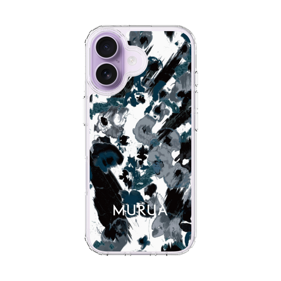 スリムプロテクションケース［ MURUA - アートプリント - Black × White ］