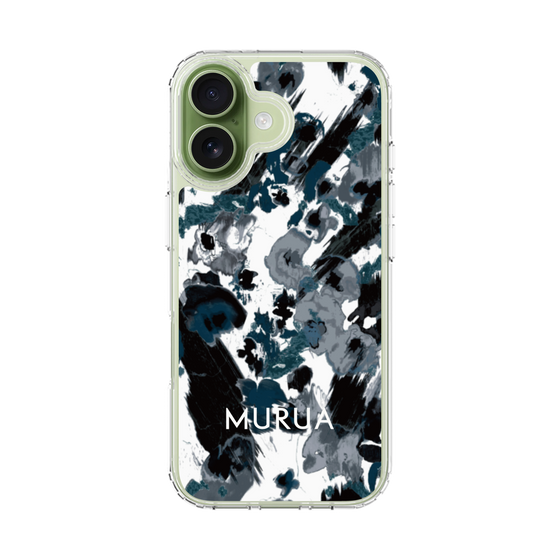 スリムプロテクションケース［ MURUA - アートプリント - Black × White ］
