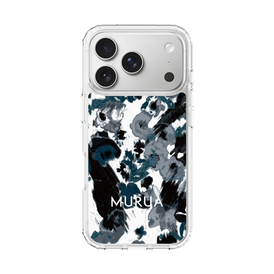 スリムプロテクションケース［ MURUA - アートプリント - Black × White ］