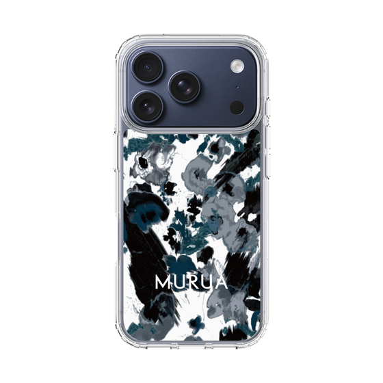 スリムプロテクションケース［ MURUA - アートプリント - Black × White ］