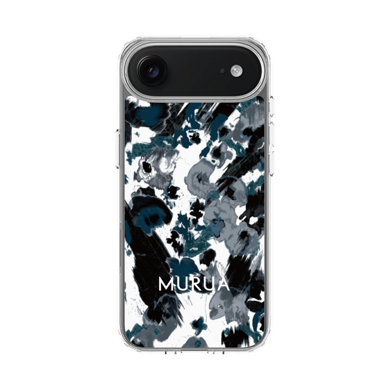 スリムプロテクションケース［ MURUA - アートプリント - Black × White ］