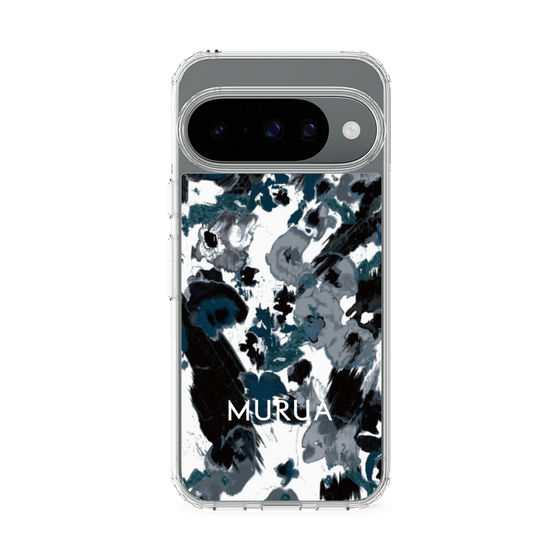 スリムプロテクションケース［ MURUA - アートプリント - Black × White ］