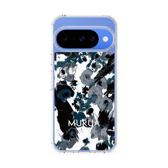 スリムプロテクションケース［ MURUA - アートプリント - Black × White ］