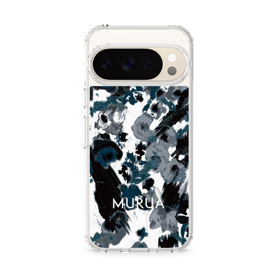 スリムプロテクションケース［ MURUA - アートプリント - Black × White ］