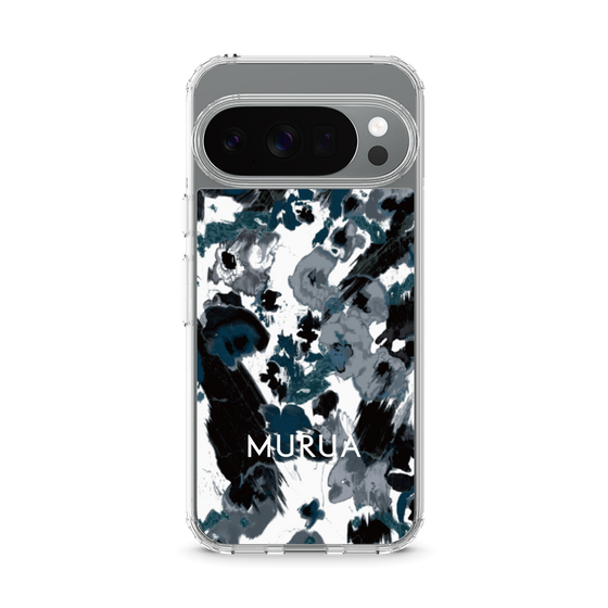 スリムプロテクションケース［ MURUA - アートプリント - Black × White ］
