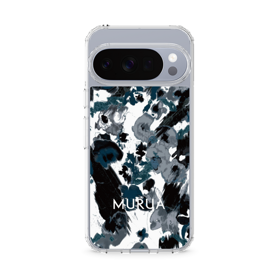 スリムプロテクションケース［ MURUA - アートプリント - Black × White ］