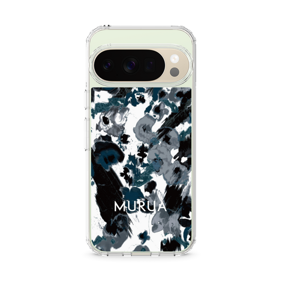 スリムプロテクションケース［ MURUA - アートプリント - Black × White ］