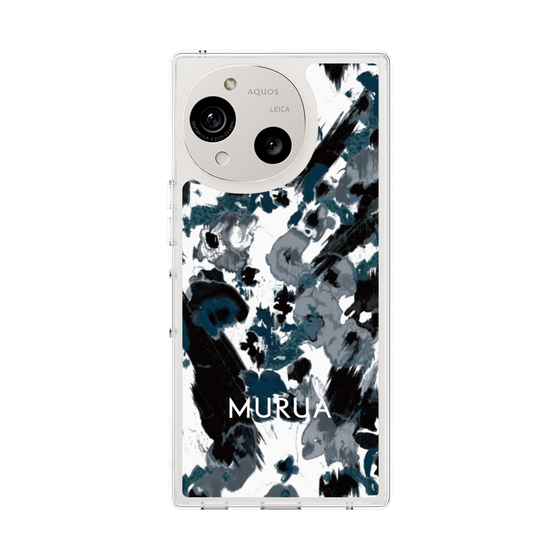 スリムプロテクションケース［ MURUA - アートプリント - Black × White ］