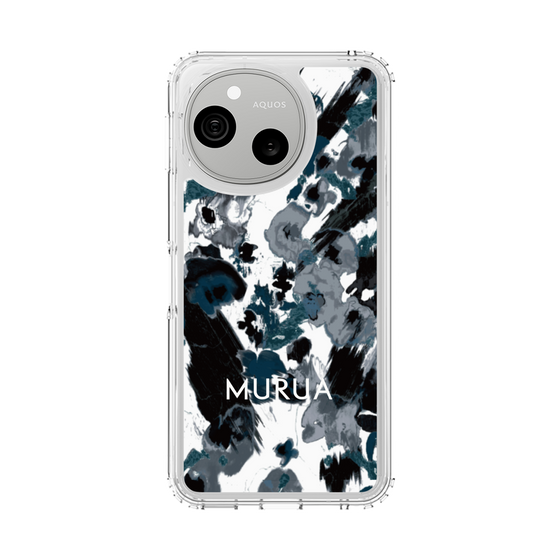 スリムプロテクションケース［ MURUA - アートプリント - Black × White ］