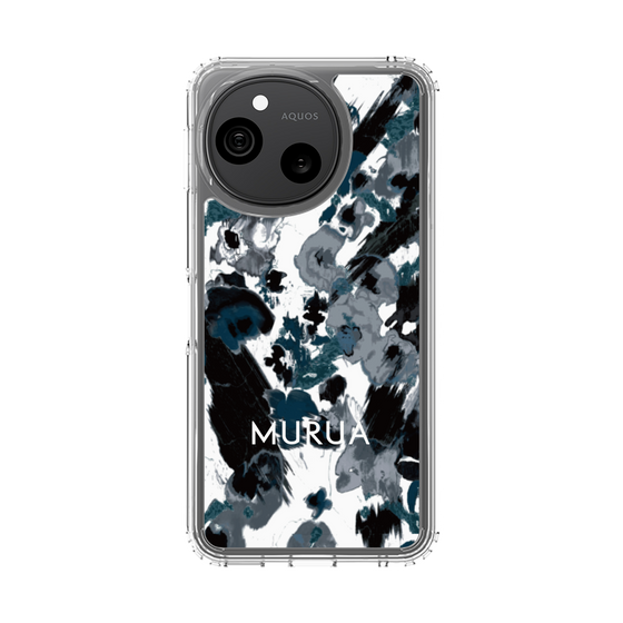 スリムプロテクションケース［ MURUA - アートプリント - Black × White ］